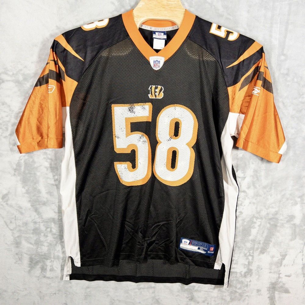 Reebok On Field Cincinnati Bengals Rey Maualuga Jersey‎ Mens XL